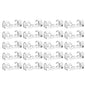 Nail Free Wire Clamp Set of 40PCS
